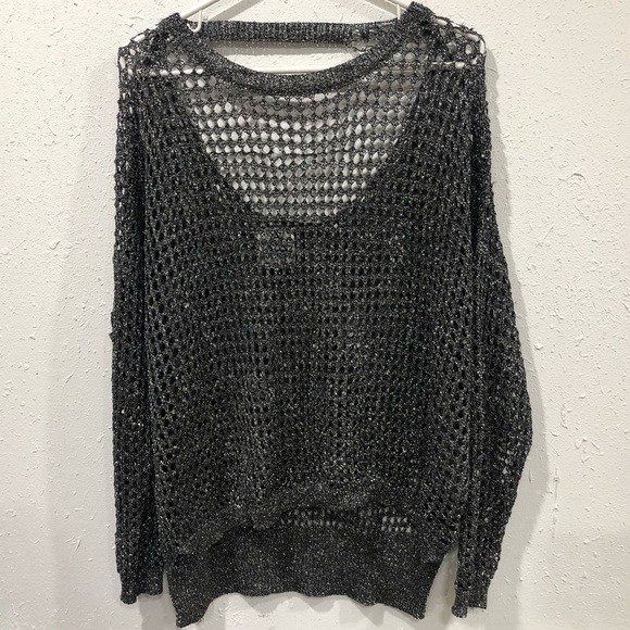 UNIF Glam Sheer See Through Sweater Top Sz XS - Picture 6 of 16